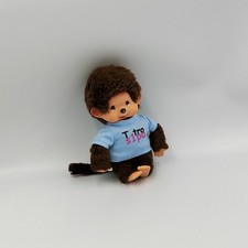 Peluche Singe Kiki tee shirt bleu Ttro s1pa NOUNOURS  - 32963