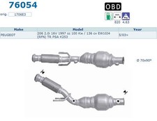 Pot catalytique Peugeot 206