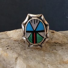 Bague Amérindienne Zuni