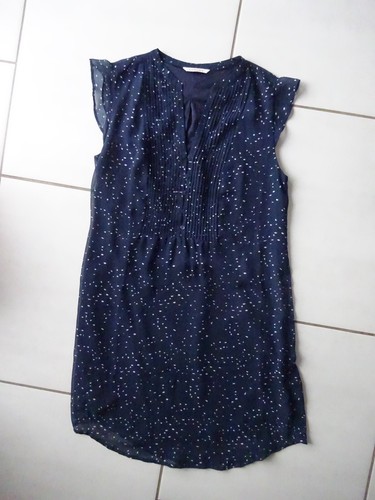Robe fluide bleu camaieu - robe,