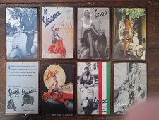 PROMO -50% Lot A de 8 Plaques métal VESPA Dim.17,5x11,5cm