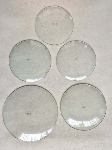 Verre pendule bombé non