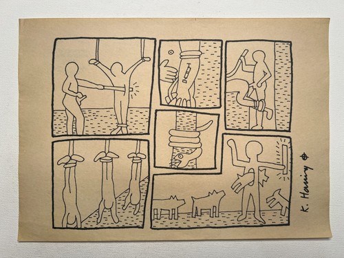 Keith haring dessin sur papier - sur,