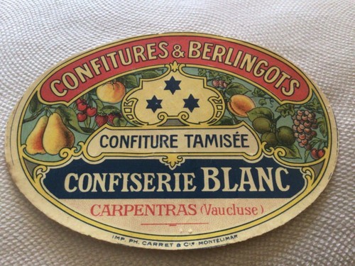 Etiquette confiserie blanc - etiquette,