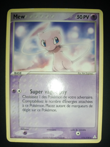 Carte pokémon mew 111 - 111/110, fr