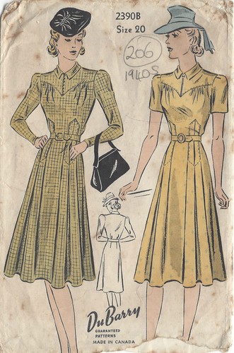 1940s vintage couture motif - couture,