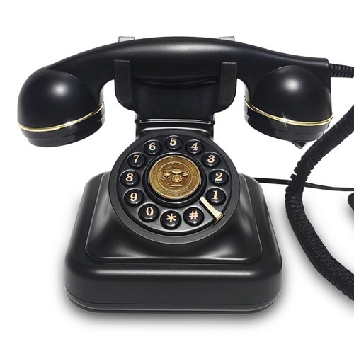 Téléphone fil vintage - téléphone, À