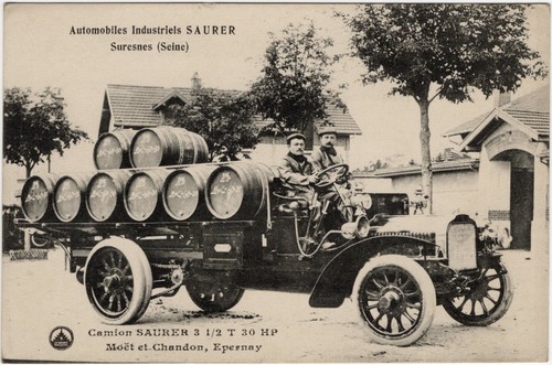 Cpa epernay camion saurer - cpa,