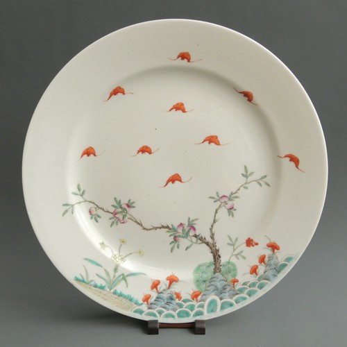 Assiette-Chine-Pêche-Lingzhi-