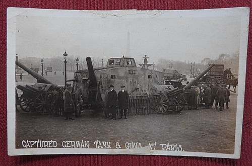 Ww1 capturé allemand panzer - ww1,