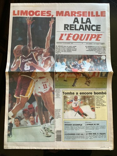 Equipe journal 12 1993 - l'equipe, 15/12/1993