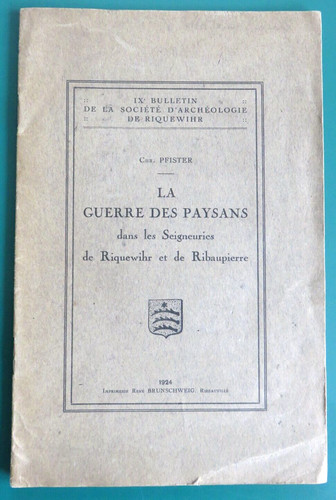 Alsace guerre des paysans - des,