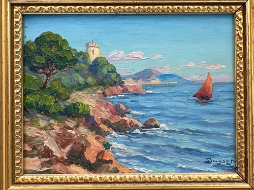 Ancien tableau marine - , de