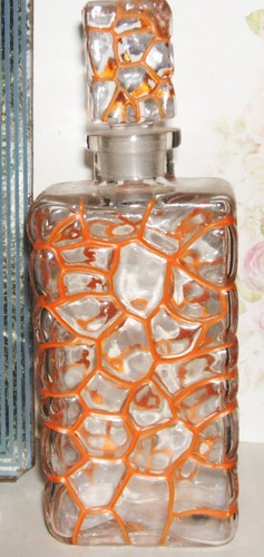 Flacon corail rouge parfum - rouge, de