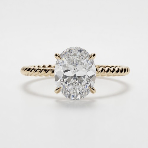 2ct oval lab - oval, grown