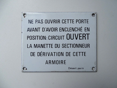 Plaque émaillée métier