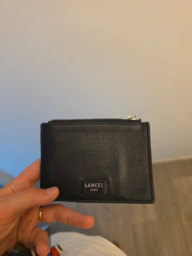 Porte carte cuir grainé