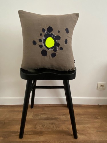 Housse coussin lin - de, en