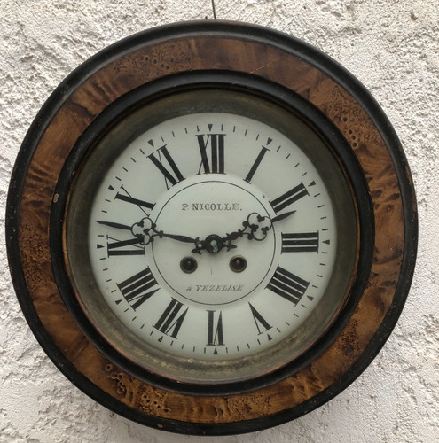 Pendule horloge oeil boeuf - de,