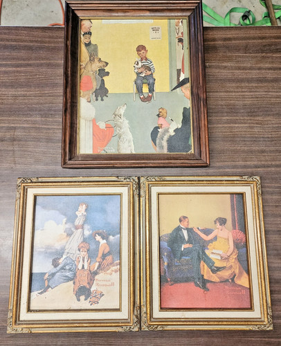 Lot three framed norman - lot,