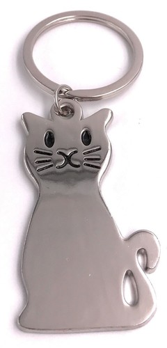 Chat argenté assis - chat,
