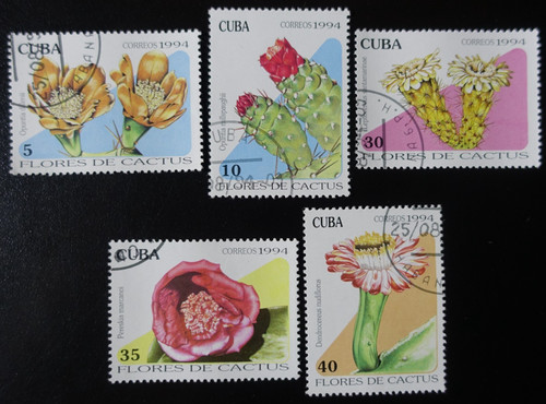 Timbres 1cuba fleurs - timbres, du