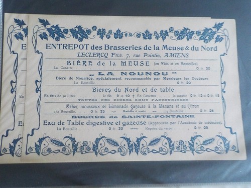 Buvard biere brasserie - buvard,