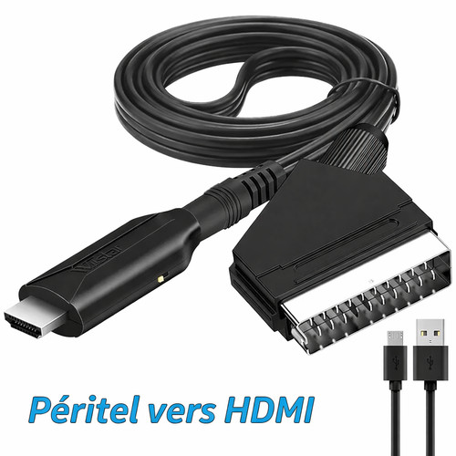 Câble péritel vers hdmi - câble,