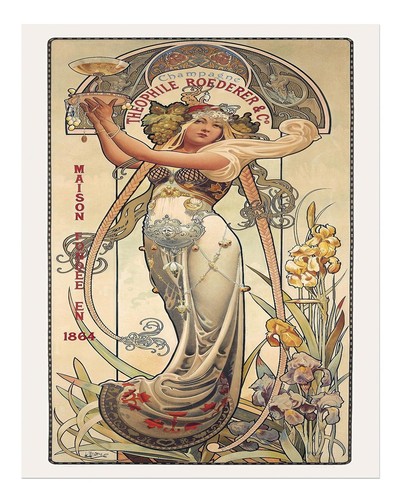 Affiche art nouveau - nouveau, wall