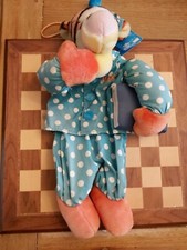 Ancien étui pyjama tigre peluche souple Winnie l'ourson Disneyland Paris + étiquette