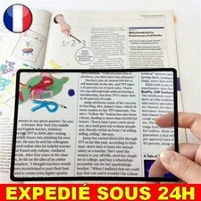 ✅ Grande Feuille Loupe Portable Pleine Lire Page Aide Lecture ZOOM Adulte Livre