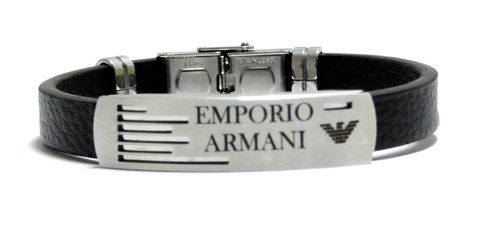 Bracelet emporio armani cuir - bracelet,