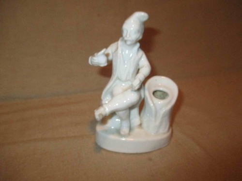 Ancien encrier porcelaine - en,