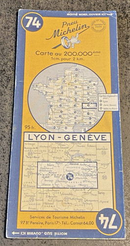 Carte michelin lyon - carte, 74