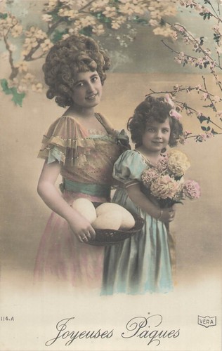 Easter woman little girl - woman,