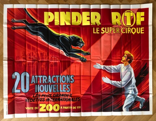 Affiche cirque pinder - cirque, ortf