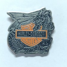 Pin's Pins Lapel Harley Davidson Etats Unis USA Moto Dragon Rock Rocker B0802