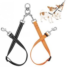 Lot de 2 laisses doubles pour 2 chiens double laisse pour chien coupleur de l...