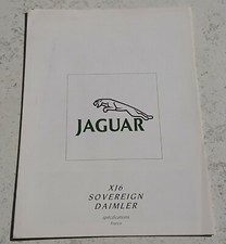 Catalogue publicitaire Jaguar XJ6 Sovereign Daimler 1990 Spécifications France