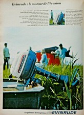 AD PRINT Original 1967 Vintage - MOTORS EVINRUDE - BOAT ENGINE 