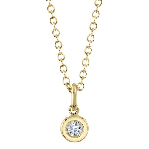 Pendentif collier solitaire - collier, en