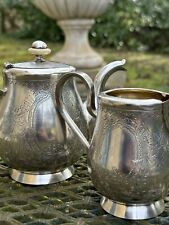 Argenterie Russe Verseuse Anges Argent Massif 19 Eme Siècle Finement Travaillé