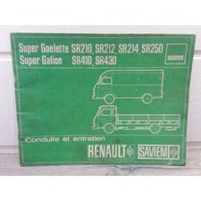 Saviem Super Goelette / Galion -1965- Manuel de conduite et d entretien NE974 - 