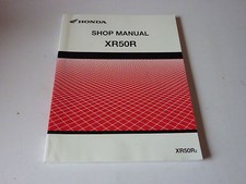 MANUEL REVUE D ATELIER SHOP MANUAL HONDA XR 50 R 2002-> EN ANGLAIS