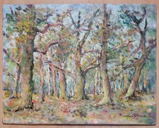 ** TABLEAU ANCIEN, HUILE SUR