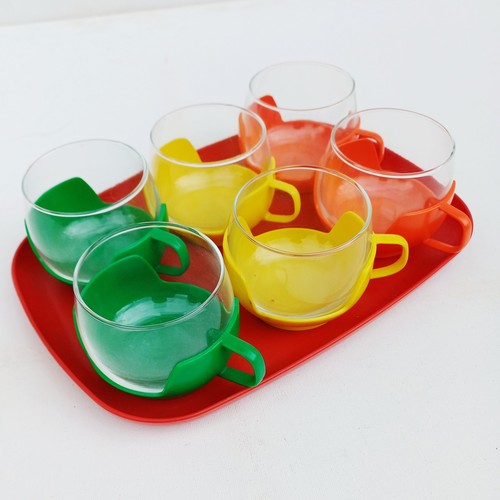 Ensemble plateau rouge 6 - rouge,