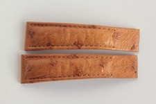 CORUM Bracelet pour montre cuir autruche marron 18 mm (61453)