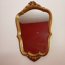 Ancien Miroir Baroque Doré -