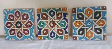 LOT de 3 CARREAUX FAIENCE
