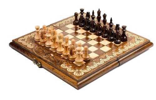Jeu échecs pliable bois 30 - jeu,